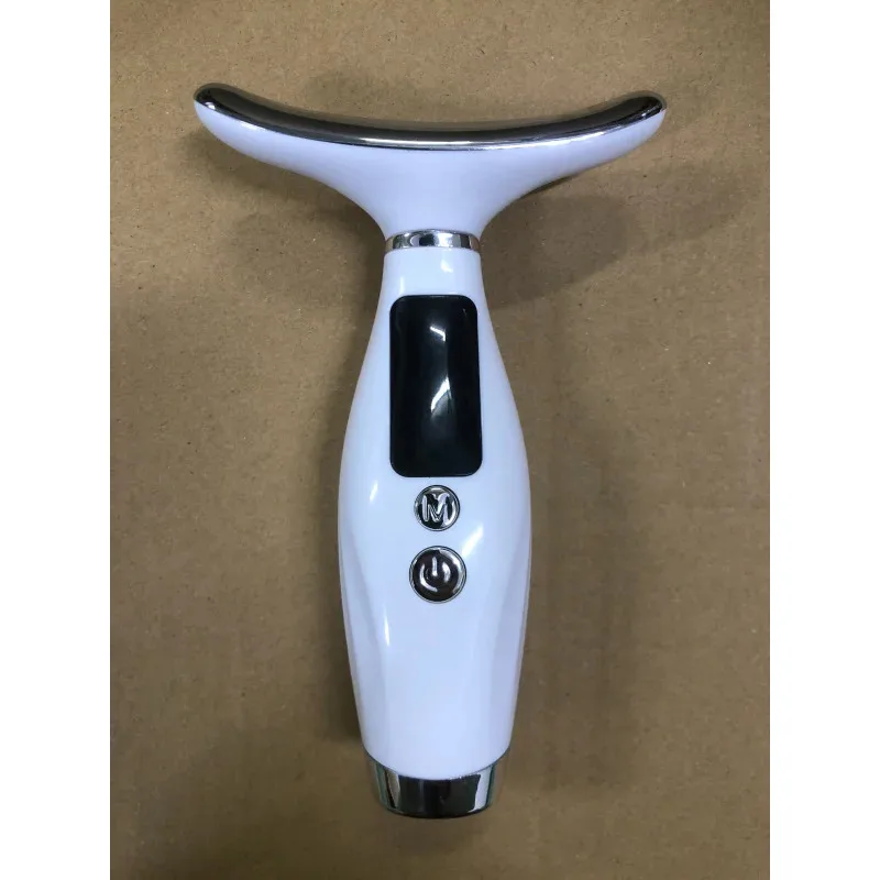 Portable 7 Colors LED Light Therapy Face Neck Massager 3 Gears Adjustable Gentle Vibration Anti Wrinkle Skin Tightening Lifting 4